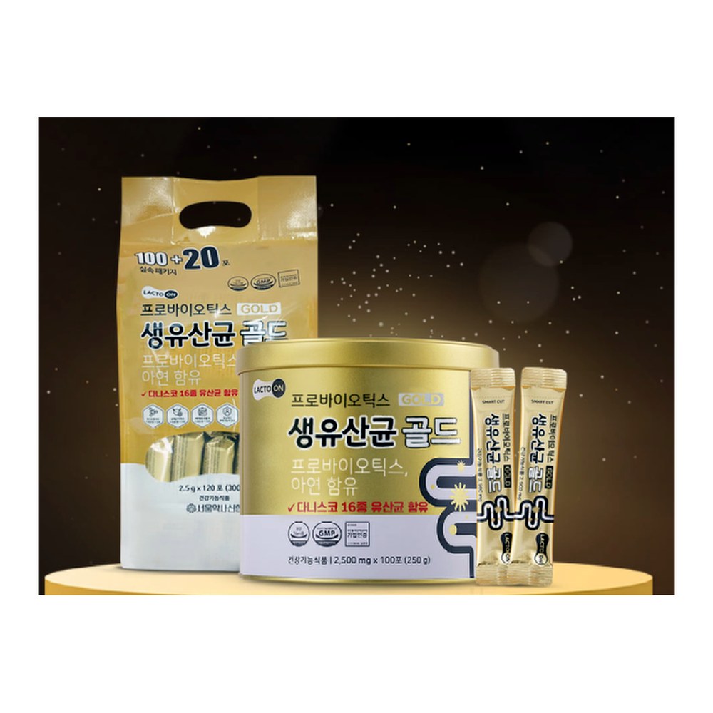 서울약사신협 프로바이오틱스 생유산균 골드, 2.5g, 120포, 2개
