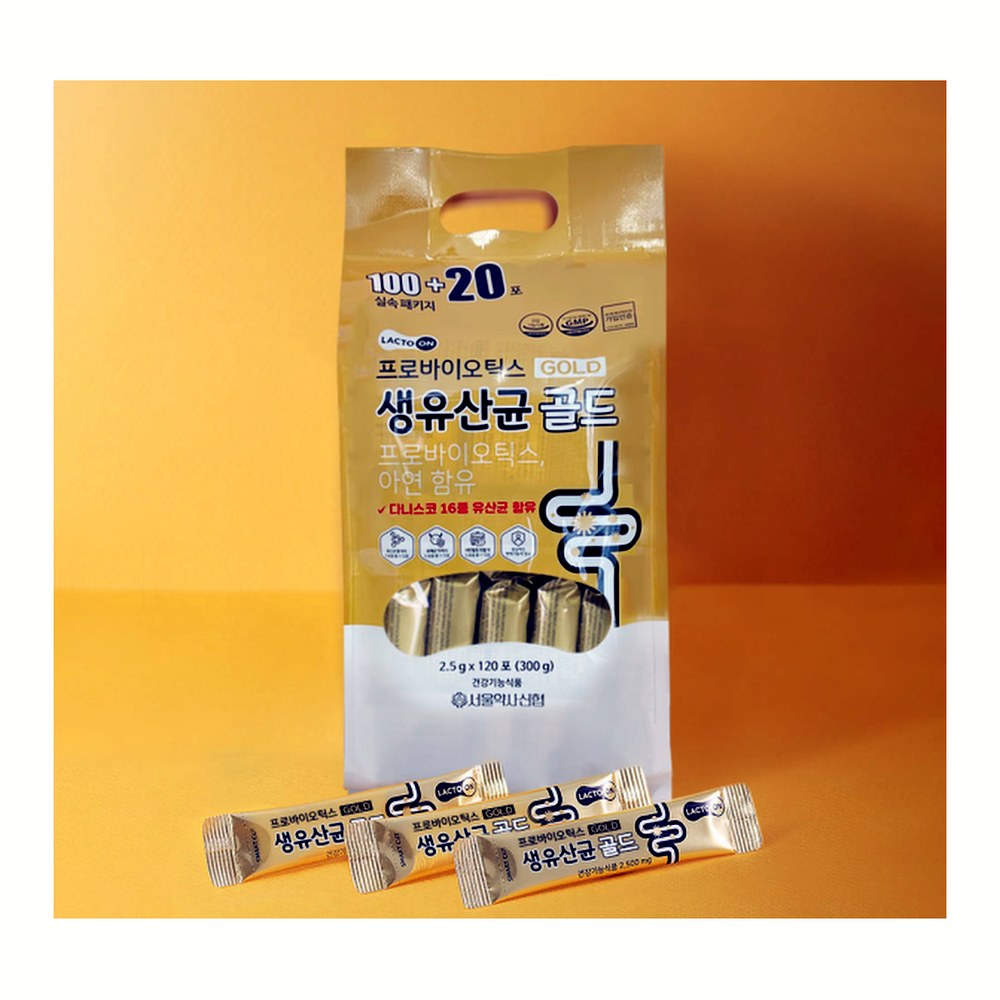 서울약사신협 프로바이오틱스 생유산균 골드, 2.5g, 120포, 2개