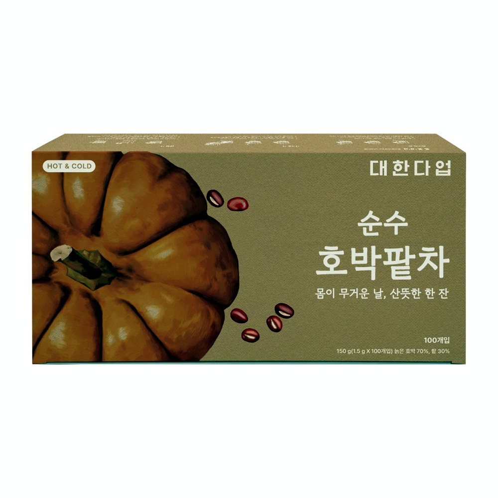 대한다업 순수 호박팥차, 1.5g, 100개입, 1개