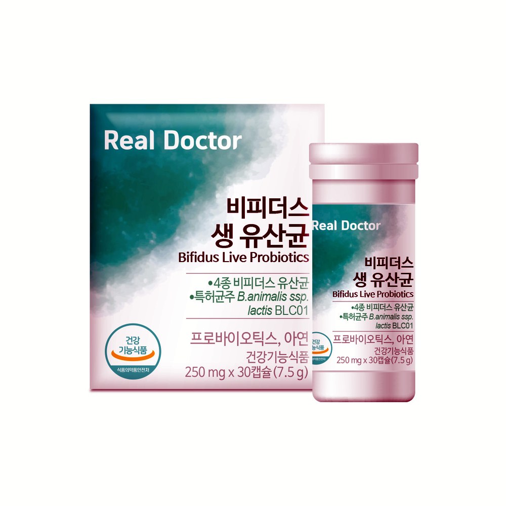 리얼닥터 비피더스 생 유산균, 30캡슐, 3개