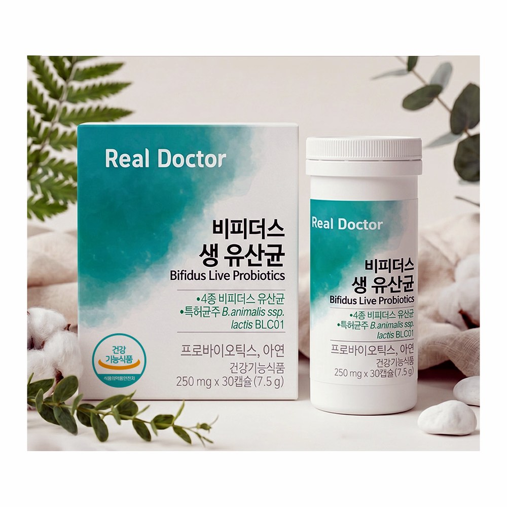 리얼닥터 비피더스 생 유산균, 30캡슐, 3개