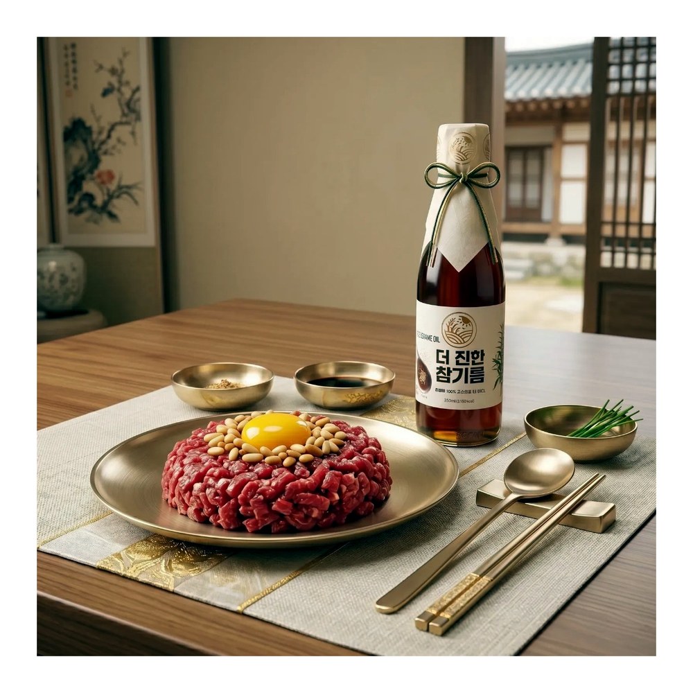 들녘 전통압착 더 진한 통참깨100퍼센트 참기름 + 통들깨100퍼센트 들기름, 350ml, 2병, 2세트