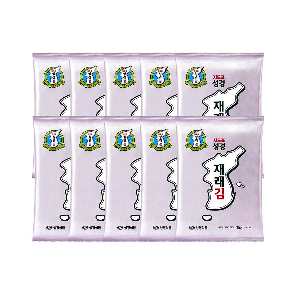 성경식품 재래 전장김, 30g, 10개