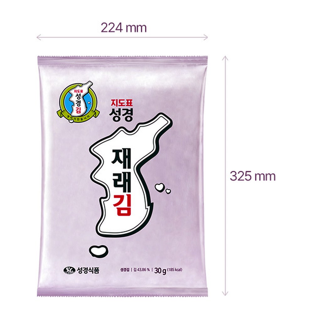 성경식품 재래 전장김, 30g, 10개