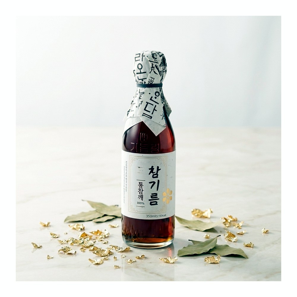 전통압착 통참기름, 350ml, 4개