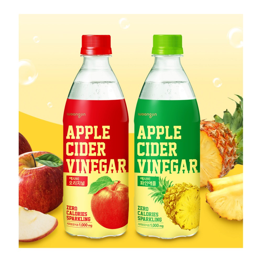 웅진식품 애사비 오리지널, 500ml, 24개