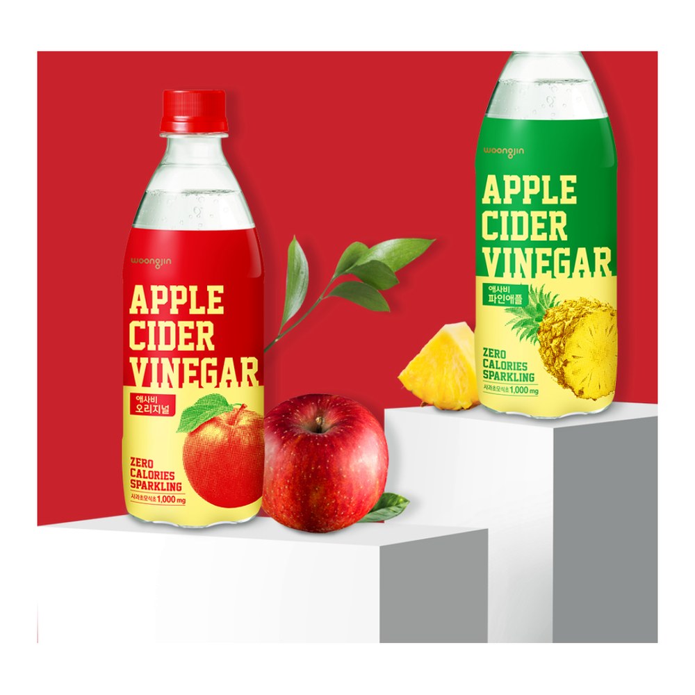 웅진식품 애사비 오리지널, 500ml, 24개